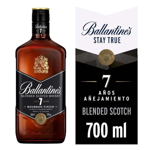 Whisky Blended Scotch Bourbon Finish 7 años 40° Botella, 700 ml