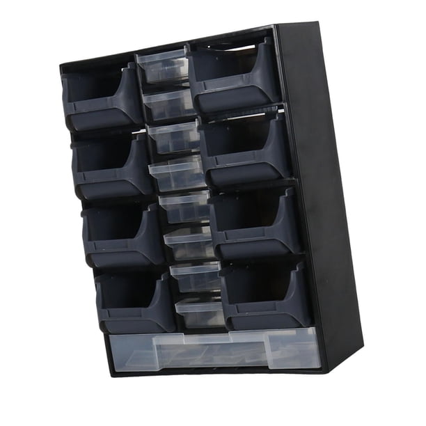 Organizador De Piezas De Hardware Para Montaje En Pared, Resistente, Para Pernos, Tornillos, Tuercas Y Artículos Pequeños, Color Negro