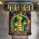 thumbnail image 1 of Merry Christmas Grinch 3 Piece Sets Full/Queen Size - Reversible Microfiber Quilts with 2 Shams Soft Lightweight Bedspread Coverlet Comforter for All Season Bed Sheets, 1 of 5