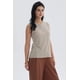 thumbnail image 2 of Polera Mujer Aplicación Botones Beige, 2 of 4