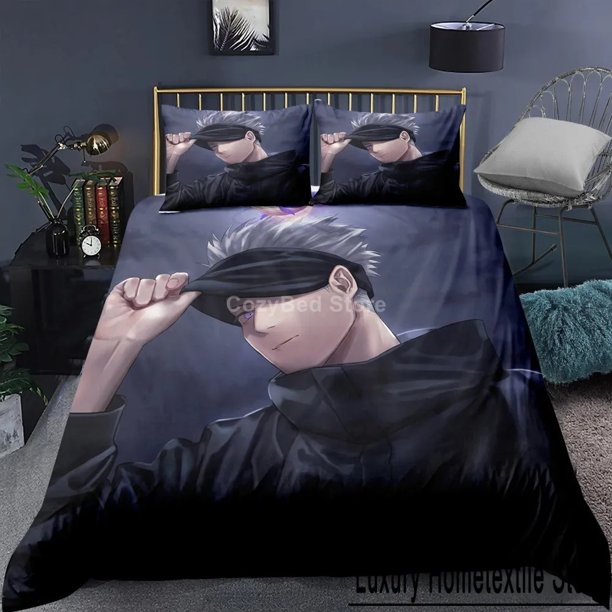 Jujutsu Kaisen Bedding Set Japan Famous Duvet Cover Sets Comforter Bed Linen Size Dropshipping Gift Bed Sheets