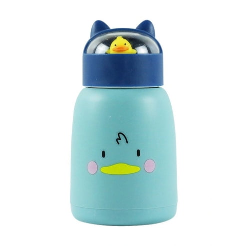 Estilodomus - Botella Infantil Kawaii 360ml Mantiene Temperatura Líquido - Pato