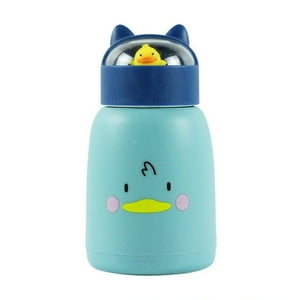 Estilodomus - Botella Infantil Kawaii 360Ml Mantiene Temperatura Líquido - Pato