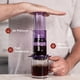 thumbnail image 2 of Coffee Press AeroPress Clear Purple, método de preparación 3 en 1, 2 of 8