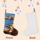 thumbnail image 3 of Calcetines de Navidad Sandland Lino Blanco 45cm x 32cm, 3 of 5