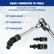 thumbnail image 5 of Adaptador de casquillo universal WORKPRO 1/4\", 3/8\", 1/2\" – juego de 3 piezas, 5 of 7