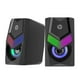 thumbnail image 1 of Parlantes Gamer USB Jack 3.5 RGB 2x3W RMS Negro DHE-6000 HP, 1 of 5