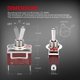 thumbnail image 3 of Interruptor DaierTek SPST impermeable 12 V DC 30 A 125 VAC 20 A, 3 of 8