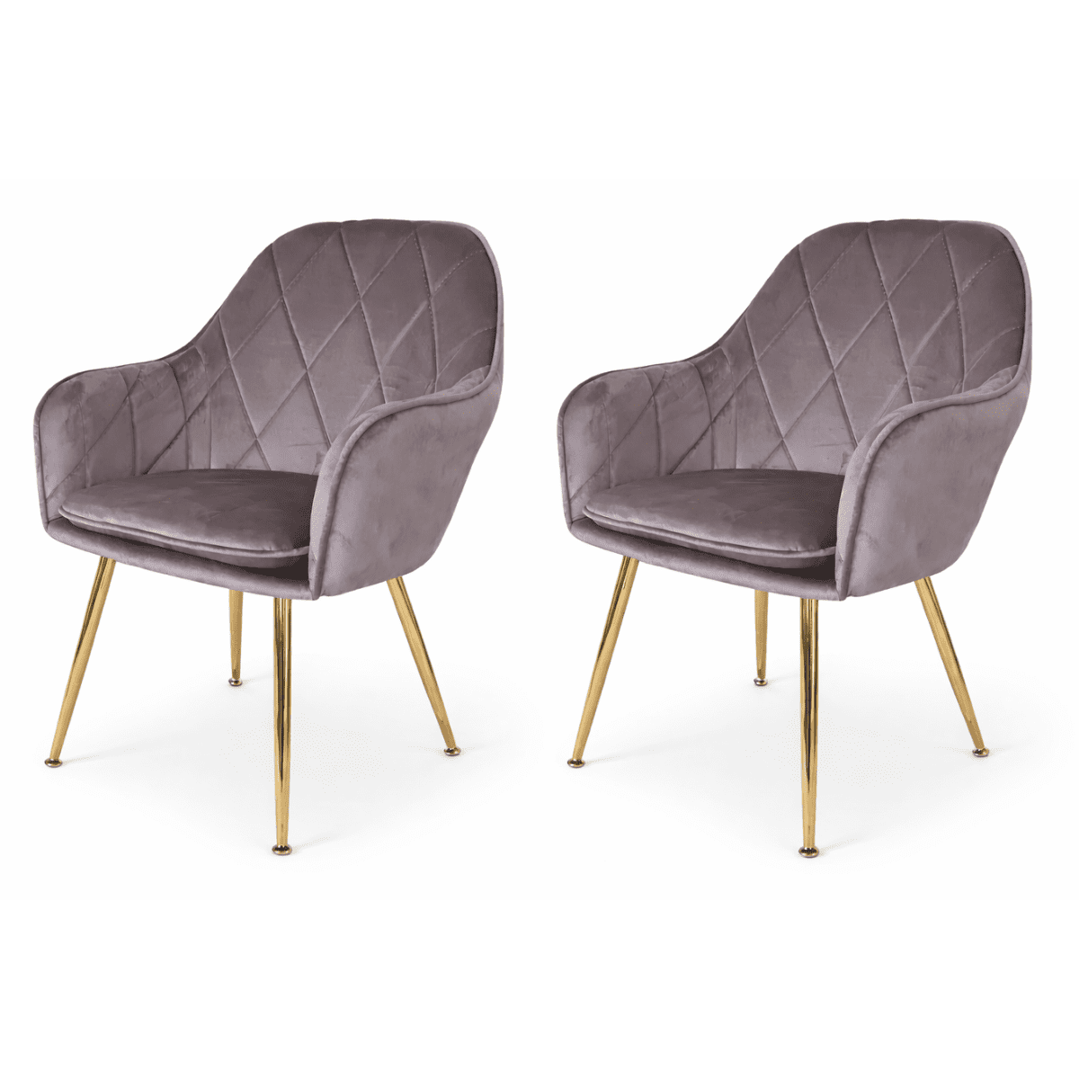 Moboi - Pack 2 Butacas Sitiales Velvet Diamond Gris