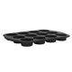 thumbnail image 1 of Molde para muffins Oster Teston de 12 cavidades antiadherente negro mate, 1 of 6