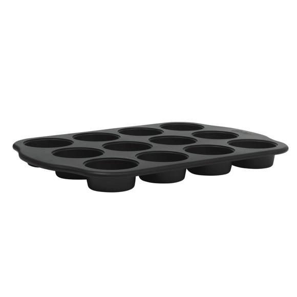 Molde para muffins Oster Teston de 12 cavidades antiadherente negro mate