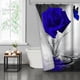 thumbnail image 1 of LVRLVR 1 Pieza Cortina De Ducha Con Diseño De Rosa Azul En Salpicadura De Agua Y Mariposa, Estilo Elegante Moderno, Tamaño 180X180 Cm + 12 Ganchos De Tipo C, 1 of 8