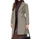 thumbnail image 4 of INSPIRE CHIC Abrigo de Invierno para Mujer con Solapa de Muesca, Doble Botonadura, Gabardina Elegante de Largo Medio XL en Color Caqui, 4 of 6