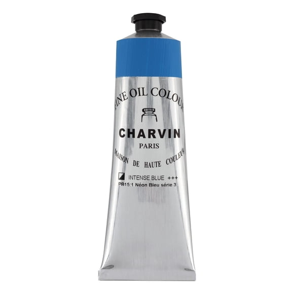 Óleo Charvin Azul Intenso 150 ml Calidad Profesional para Artista