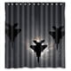 thumbnail image 1 of Cortina de ducha con diseño de avión, juego de cortinas de baño con ganchos, tamaño 66 x 72 pulgadas, 1 of 3