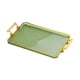 thumbnail image 3 of Bandeja De Servicio Con Asas Rectangular Para Almacenamiento De Cosméticos Para Escritorio, Oficina, Hotel, Color Verde, 3 of 5