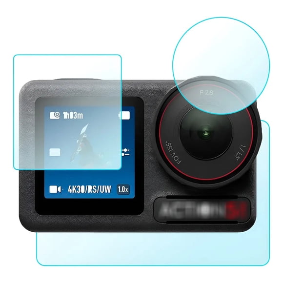Láminas Vidrio Lente Pantallas compatible Dji Osmo Action 4 5 Pro