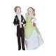 thumbnail image 2 of Adorno Para Tarta De Boda, Coleccionable, Romántico, Realista, Muñecos Para Tarta De Boda, Vestido Verde, 2 of 5