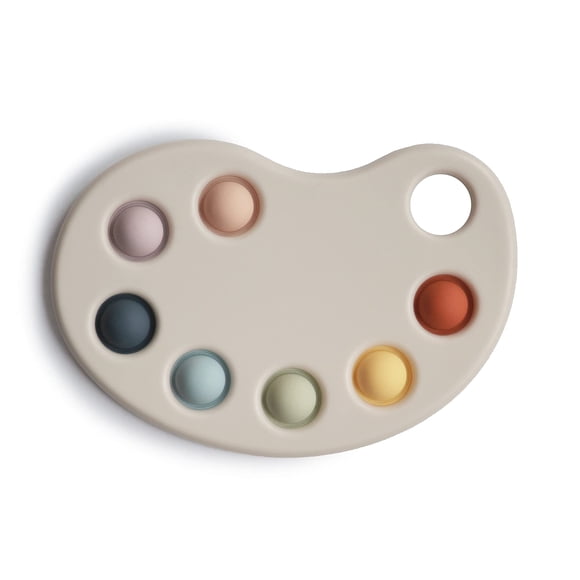 Paint Palette Press Juguete Mushie para niños de más de 10 meses