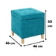 thumbnail image 2 of Pouf Baúl Rucato Turquesa Altea 46x46x50 cm, 2 of 3