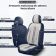 thumbnail image 2 of Fundas Cubreasiento Ecocuero Negro Universales, 2 of 3