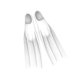 thumbnail image 2 of Aletas De Snorkel Para Hombres Y Mujeres, Zapatos De Natación De Viaje, Aletas Largas De Silicona, Aletas De Natación M Blanco, 2 of 5