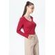 thumbnail image 2 of Polera Mujer Detalle Encaje Rojo, 2 of 4