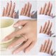 thumbnail image 2 of Uñas postizas Jsiallye 180 piezas forma almendra mate - 6 tonos, 2 of 7