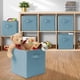 thumbnail image 5 of Set de 6 cubos de tela plegables Casafield, color azul bebé, 5 of 7