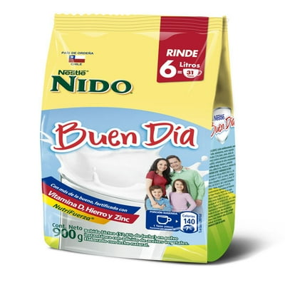 Leche Entera En Polvo Buen Día Bolsa 900 G Nido
