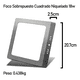 thumbnail image 2 of 5 Foco Plafon Led Cuadrado Sobrepuesto 18w Luz Fria Niquel, 2 of 5