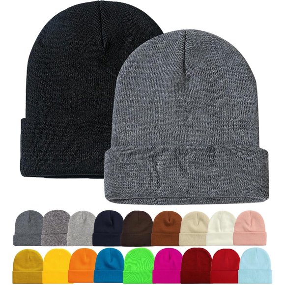 Gorro ZOORON tejido slouchy, 2 unidades