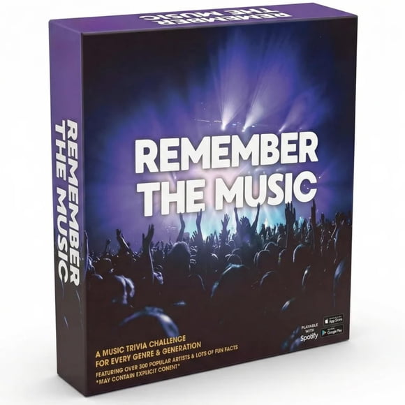 Juego de mesa REMEMBER THE MUSIC Trivia 350 cartas con Spotify