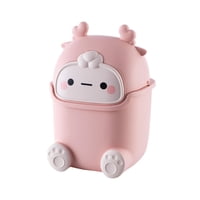 Magideal - Cubo De Basura Pequeño Para Escritorio, Cubo De Basura Para Encimera, Gran Capacidad, Cubierta Extraíble, Cubo Multifunción De 5 L Para El Hogar, Baño Rosa