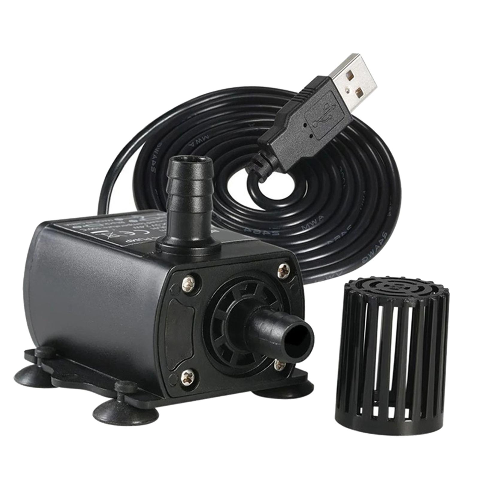 Magideal - Bomba De Agua Sumergible Sin Escobillas, Bomba De Fuente Ajustable Dc 5V Para Sumidero Hidropónico, Refrigeración Por Agua, Dispensador De Agua Para