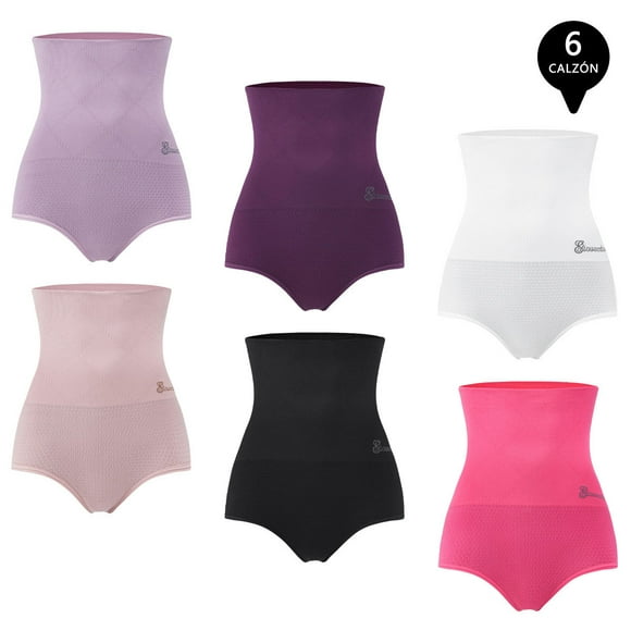 Pack de 6 Calzon Faja Reductor de Abdomen Levanta Gluteos Mujer