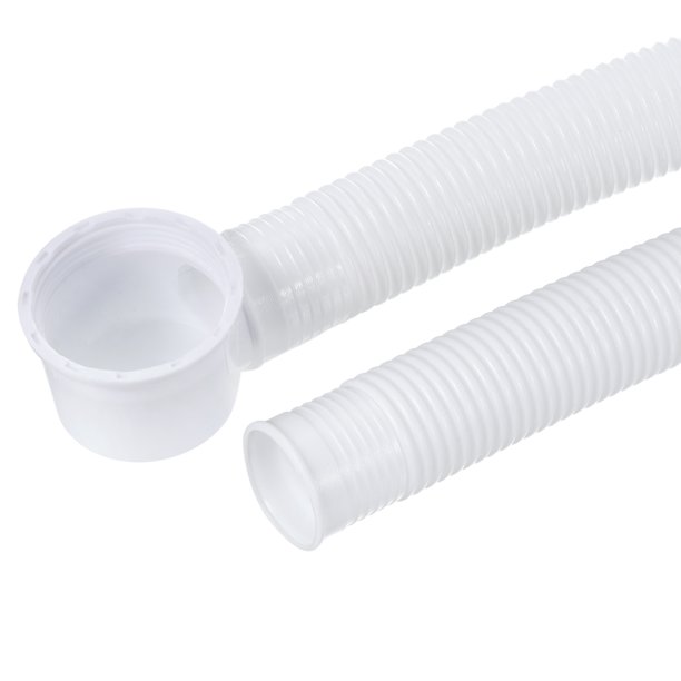 Uxcell 75cm Tubo de Drenaje de Bañera Tubo Expandible Manguera de Drenaje Flexible Blanco 1 Paquete, 1