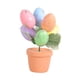 thumbnail image 4 of Decoración De Pascua, Suministros Para Fiestas, Jarrón De árbol De Huevos De Pascua Para Fiesta, Casa De Vacaciones, 17cm X 7cm X 7cm, Huevo De Punto Plateado, 4 of 5