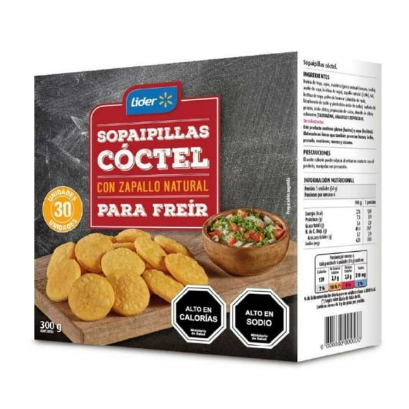 Sopaipillas Cocktail para freír, 300 g