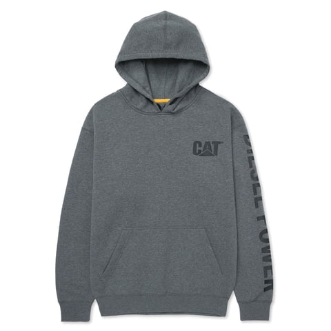 Sudadera Con Capucha Cat Diesel Power Para Hombre, Gris Jaspeado Oscuro