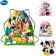 thumbnail image 2 of Disney Mickey Chrildren Drawstring bag Cartoon Minnie Backpack Bag Anime School Bags Children's Brithday Party Christmars Gifts, 2 of 3