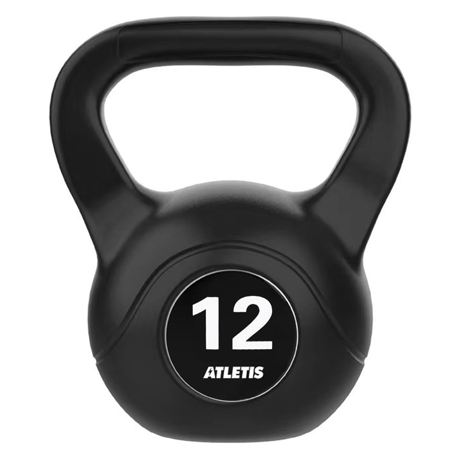 Atletis - Kettlebell Mancuerna Pesa Rusa Cemento 12 Kg Negro