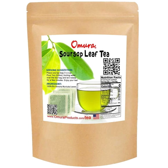 Té OMURA de hoja de guanábana 25 bolsas 100 % natural