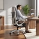 thumbnail image 4 of Silla Oficina Ejecutiva Gamer Con Reposa De Pie Reclinable Color Blanco Cuero Sintético, 4 of 8