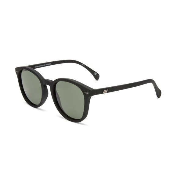 Gafas de Sol Le Specs Bandwagon Redondas Negro Goma