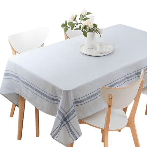 Mantel Linenlook 150×210 Cm / Celeste Lineal – Doral
