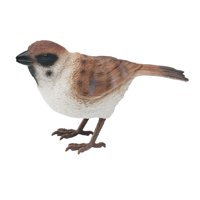 Magideal - Figura De Pájaro Realista Figuras De Animales De Pájaro Para Niños, Modelo De Pájaro Decoración De Pájaros En Miniatura Para Adornos De Decoración De Gorrión