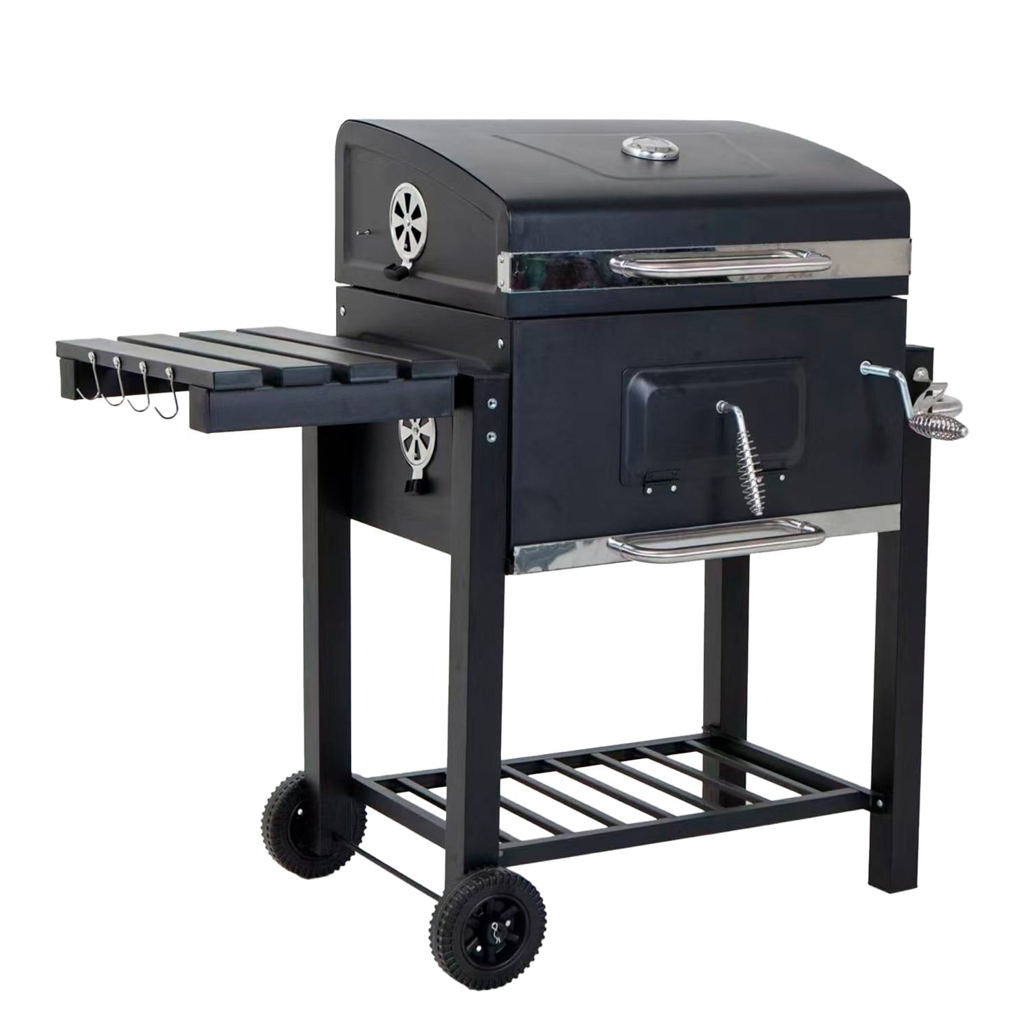 Novahus - Parrilla A Carbón 108x115x57 Cm Pro Bandeja Lateral