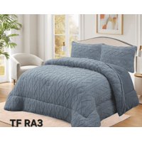 Tecnocasa - Plumon De Invierno Con Chiporro Trenzados Color Gris King