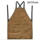thumbnail image 1 of Delantal de taller de cuero con bolsillos para herramientas, resistente al calor y al fuego, para soldar, 61 x 94 cm, ajustable de tallas M a XXL para hombres y mujeres., 1 of 8